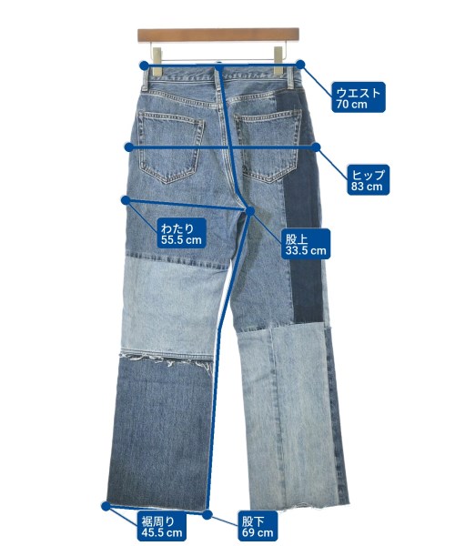 SALON adam et rope（サロンアダムエロペ）デニムパンツ 紺 サイズ:S レディース/2200667256040