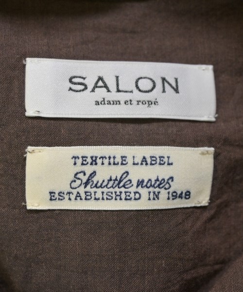 SALON adam et rope（サロンアダムエロペ）カジュアルシャツ 茶 サイズ:F レディース/2200667256095