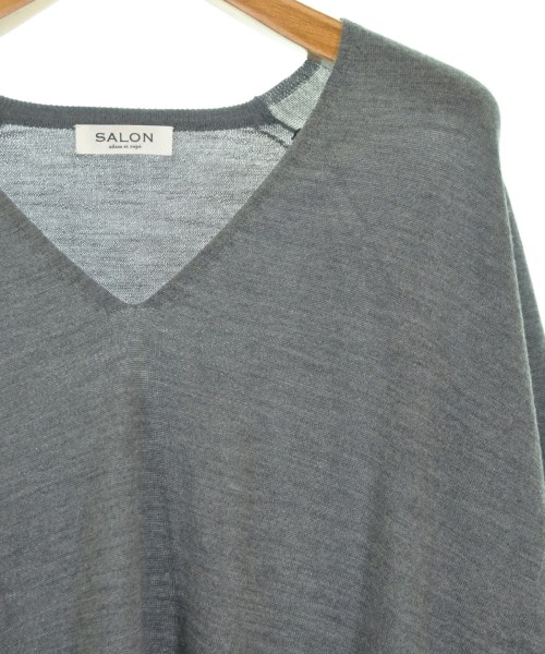 SALON adam et rope（サロンアダムエロペ）ニット・セーター グレー サイズ:F レディース/2200673274045