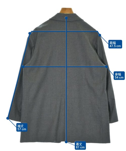 SALON adam et rope（サロンアダムエロペ）テーラードジャケット グレー サイズ:M レディース/2200680103062