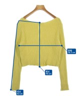 SALON adam et rope（サロンアダムエロペ）カーディガン 黄 サイズ:F レディース/2200680170019