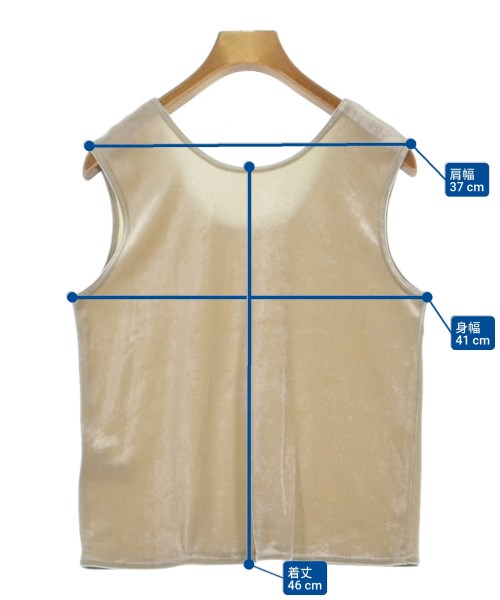 SALON adam et rope（サロンアダムエロペ）タンクトップ ベージュ サイズ:F レディース/2200680170033