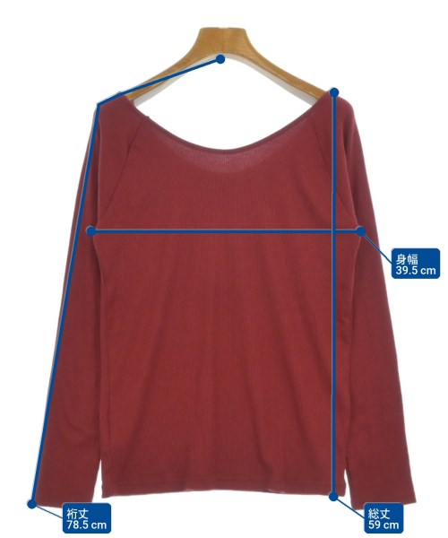 SALON adam et rope（サロンアダムエロペ）Tシャツ・カットソー 赤 サイズ:F レディース/2200681410091