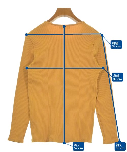 SALON adam et rope（サロンアダムエロペ）Tシャツ・カットソー 黄 サイズ:F レディース/2200660680026