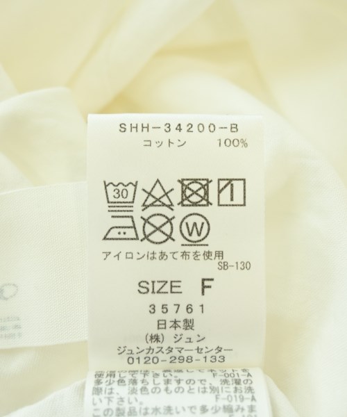 SALON adam et rope（サロンアダムエロペ）カジュアルシャツ 白 サイズ:F レディース/2200705177023