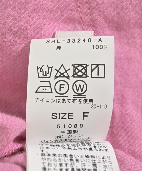 SALON adam et rope（サロンアダムエロペ）カジュアルシャツ ピンク サイズ:F レディース/2200715959077