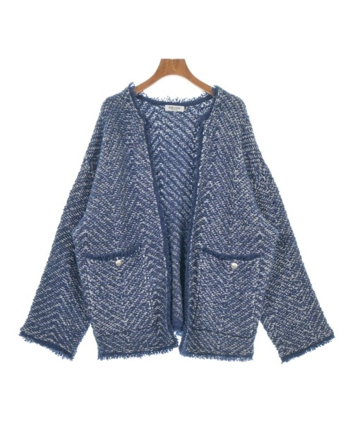 SALON adam et rope(サロンアダムエロペ)カーディガン 青 サイズ:F/2200650224087