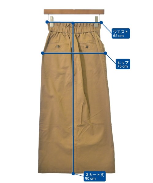 SALON adam et rope（サロンアダムエロペ）ロング・マキシ丈スカート 茶 サイズ:S レディース/2200645406016