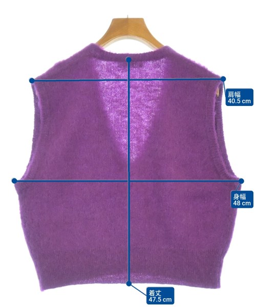 SALON adam et rope（サロンアダムエロペ）ベスト 紫 サイズ:F レディース/2200644283052