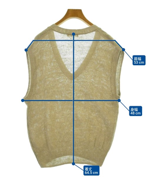 SALON adam et rope（サロンアダムエロペ）ベスト ベージュ サイズ:-(M位) レディース/2200660601144