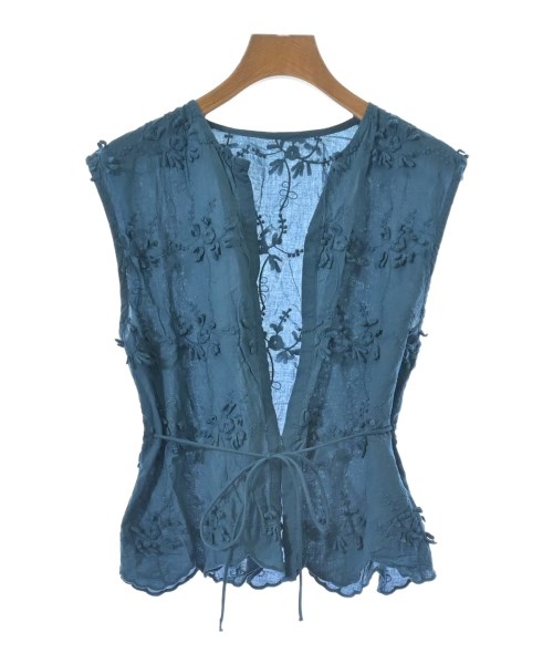 SALON adam et rope(サロンアダムエロペ)ブラウス 青 サイズ:F/2200663788033