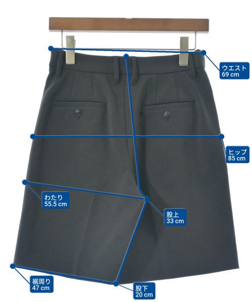 SALON adam et rope（サロンアダムエロペ）ショートパンツ グレー サイズ:F レディース/2200663788057