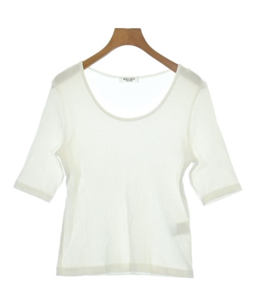 SALON adam et rope（サロンアダムエロペ）Tシャツ・カットソー 白 サイズ:F レディース/2200726690099