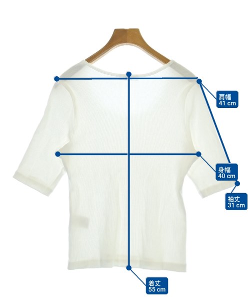 SALON adam et rope（サロンアダムエロペ）Tシャツ・カットソー 白 サイズ:F レディース/2200726690099