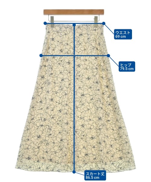 FONCE（フォンセ）ロング・マキシ丈スカート 白 サイズ:38(M位) レディース/2200636983465