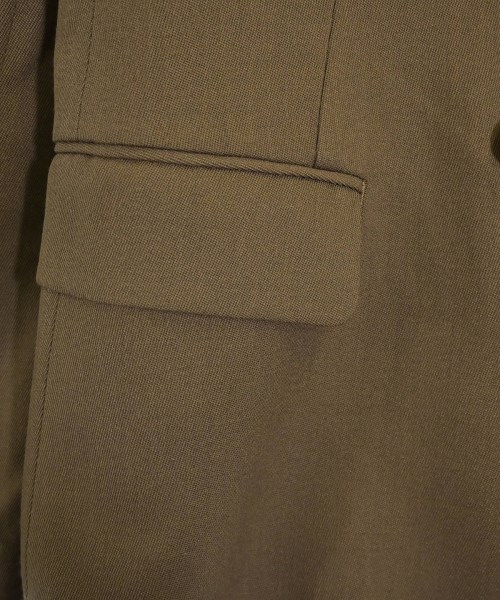 FONCE（フォンセ）ノーカラージャケット 茶 サイズ:36(S位) レディース/2200642869036