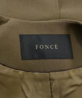 FONCE（フォンセ）ノーカラージャケット 茶 サイズ:36(S位) レディース/2200642869036