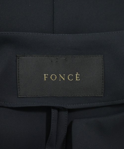 FONCE（フォンセ）ノーカラージャケット 紺 サイズ:36(S位) レディース/2200658159039