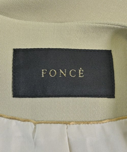 FONCE（フォンセ）ノーカラージャケット ベージュ サイズ:38(M位) レディース/2200663813025