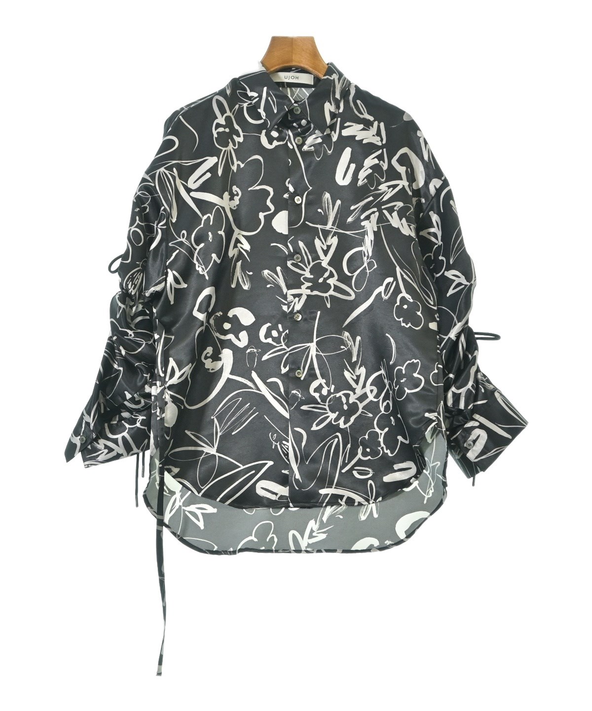 Ujoh（ウジョー）カジュアルシャツ 黒 サイズ:2(M位) レディース