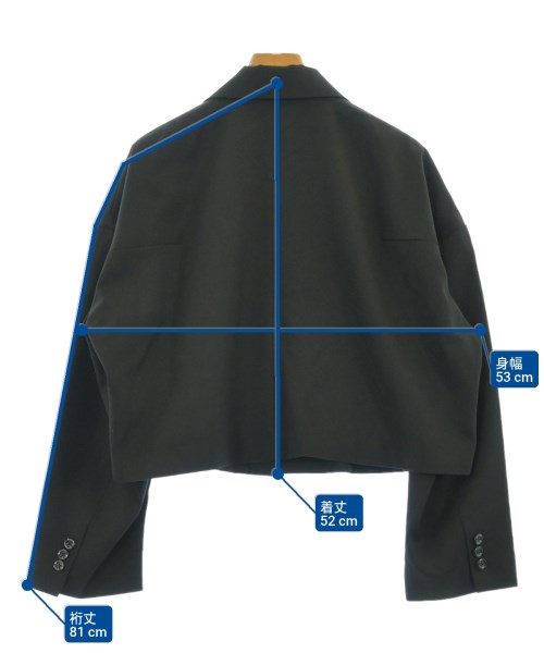 Ujoh（ウジョー）カジュアルジャケット 黒 サイズ:2(M位) レディース/2200613090018