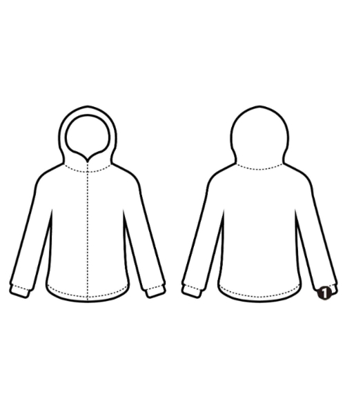 Ujoh（ウジョー）パーカー 白 サイズ:M レディース/2200610042355