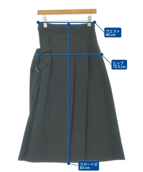 Ujoh（ウジョー）ロング・マキシ丈スカート 黒 サイズ:3(L位) レディース/2200650936089