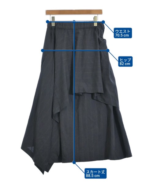 Ujoh（ウジョー）ロング・マキシ丈スカート 紺 サイズ:3(L位) レディース/2200641963049