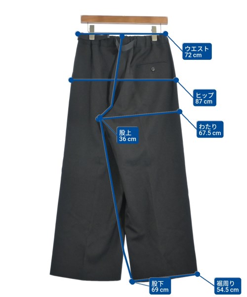 Ujoh（ウジョー）スラックス 黒 サイズ:2(M位) レディース/2200651348058