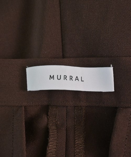 MURRAL（ミューラル）スラックス 茶 サイズ:36(S位) レディース/2200617766025