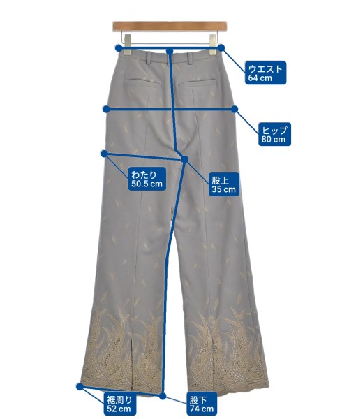 MURRAL（ミューラル）スラックス グレー サイズ:1(S位) レディース/2200660729138