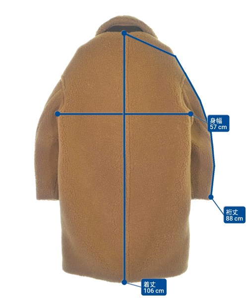 CINOH（チノ）チェスターコート 茶 サイズ:36(S位) レディース/2200634755019