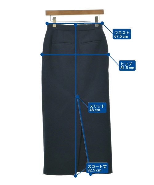 CINOH（チノ）ロング・マキシ丈スカート 紺 サイズ:36(S位) レディース/2200629086036