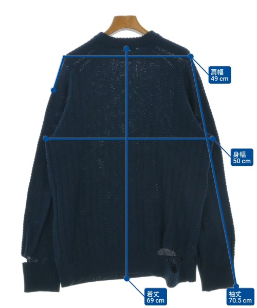 CINOH（チノ）ニット・セーター 紺 サイズ:38(M位) レディース/2200635905024