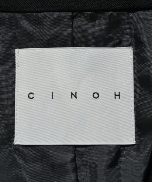 CINOH（チノ）ノーカラージャケット 黒 サイズ:40(M位) レディース/2200644747875