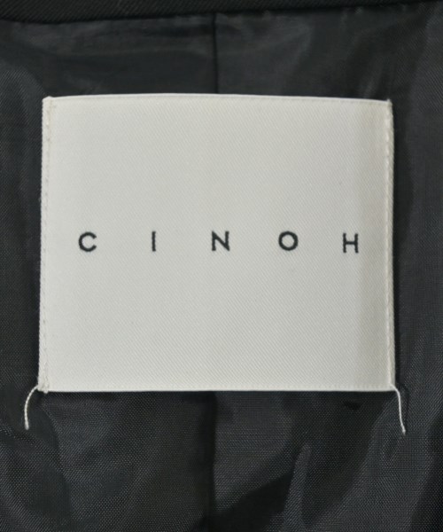 CINOH（チノ）ノーカラージャケット 黒 サイズ:40(M位) レディース/2200644747905