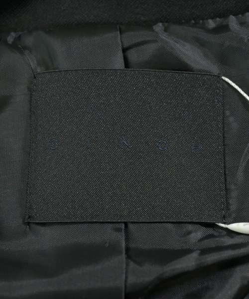 CINOH（チノ）ノーカラージャケット 黒 サイズ:38(M位) レディース/2200644748322