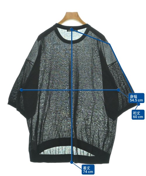 CINOH（チノ）ニット・セーター 黒 サイズ:38(M位) レディース/2200613947145