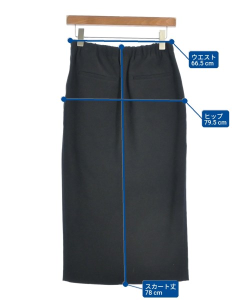 CINOH（チノ）ロング・マキシ丈スカート 黒 サイズ:36(S位) レディース/2200630658062