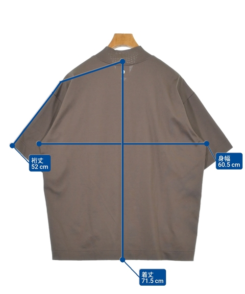CINOH（チノ）Tシャツ・カットソー 茶 サイズ:44(S位) メンズ/2200613324052