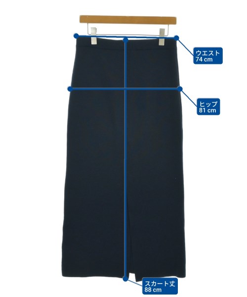 CINOH（チノ）ロング・マキシ丈スカート 紺 サイズ:38(M位) レディース/2200648969013