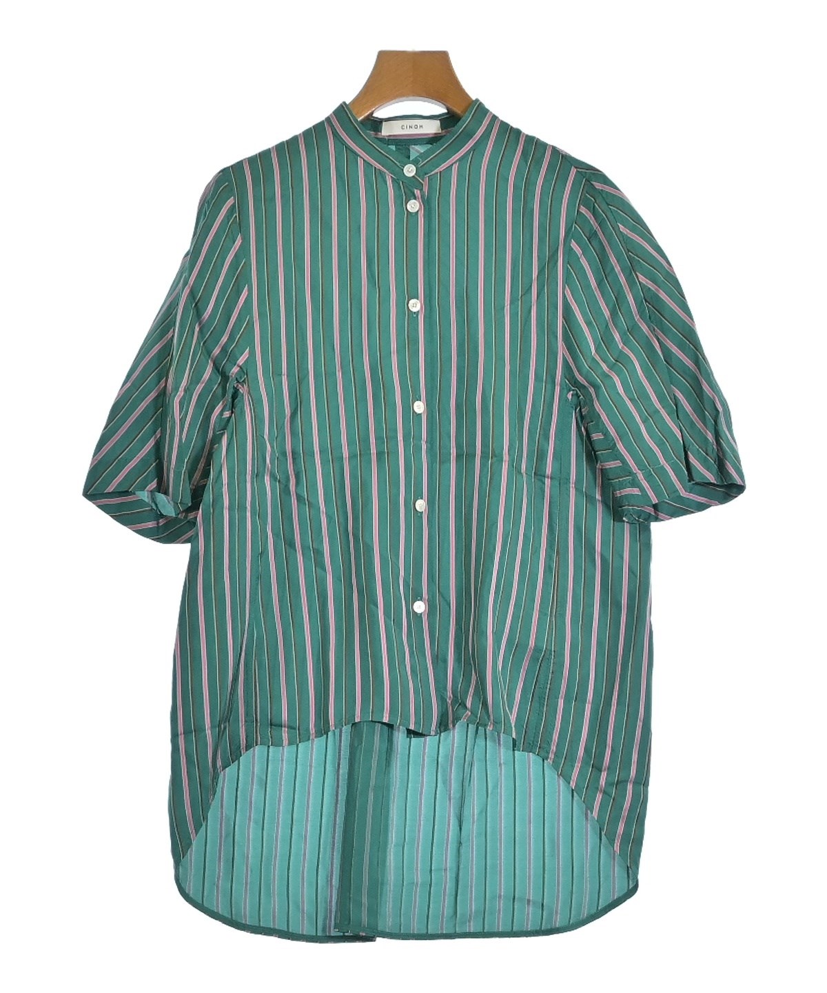 CINOH チノ カジュアルシャツ レディース 【古着】【中古】 CINOH（チノ）カジュアルシャツ 緑 サイズ:38(M位) レディース