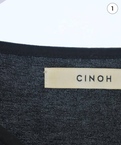 CINOH（チノ）Tシャツ・カットソー 黒 サイズ:38(M位) レディース/2200705597234