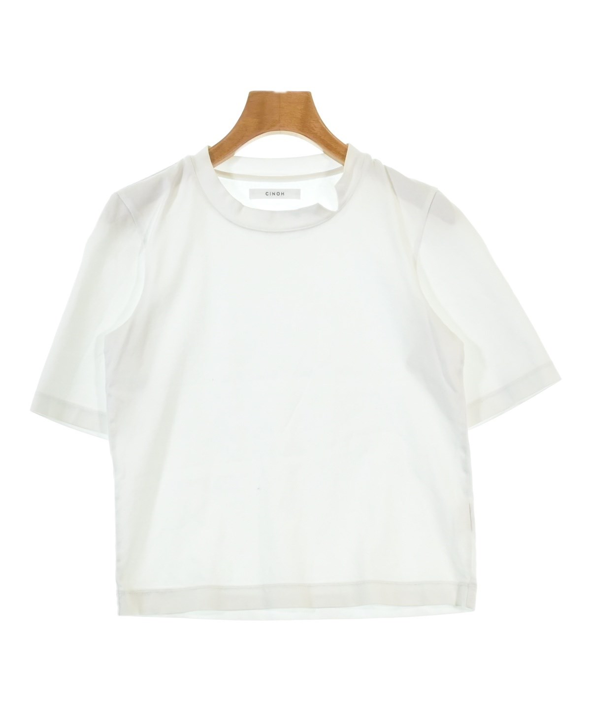 CINOH チノ Tシャツ・カットソー M 白 【古着】【中古】【送料無料】 CINOH（チノ）Tシャツ・カットソー 白 サイズ:-(S位) レディース