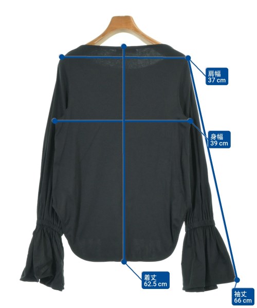 CINOH（チノ）Tシャツ・カットソー 黒 サイズ:36(S位) レディース/2200689012037