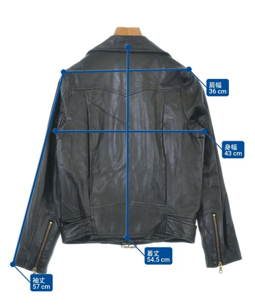 The Virgnia（ザヴァージニア）ライダース 黒 サイズ:38(M位) レディース/2200647423035