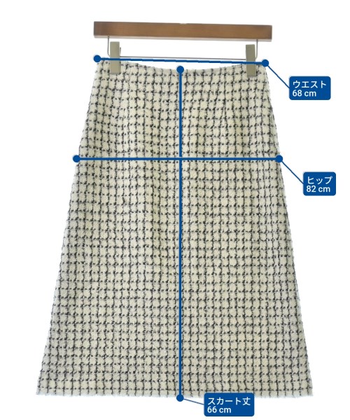 en recre（アンレクレ）ロング・マキシ丈スカート 白 サイズ:-(M位) レディース/2200647555057