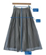 自由区（ジユウク）ロング・マキシ丈スカート グレー サイズ:38(M位) レディース/2200633299149