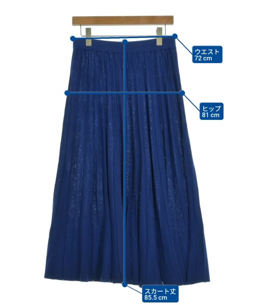 自由区（ジユウク）ロング・マキシ丈スカート 青 サイズ:40(M位) レディース/2200632320721