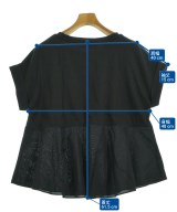 自由区（ジユウク）Tシャツ・カットソー 黒 サイズ:44(XL位) レディース/2200622675107